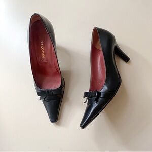 Vintage Sergio Rosie Leather Bow Pumps 6.5